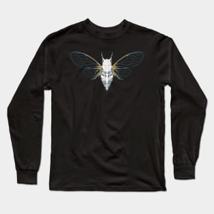 Cicada Graphic Pastel Colors Long Sleeve T-Shirt